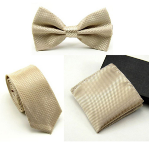 Bow Tie, Necktie and Pocket Square Set 02 - Accessories