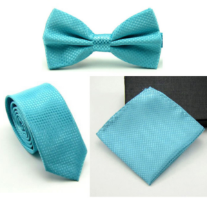 Bow Tie, Necktie and Pocket Square Set 14 - Accessories
