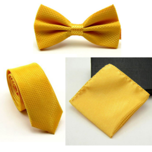 Bow Tie, Necktie and Pocket Square Set 16 - Accessories
