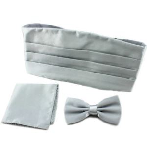 Cummerbund, Bow Tie and Pocket Square Set 04