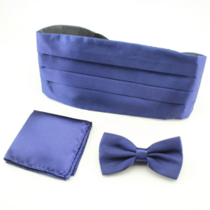 Cummerbund, Bow Tie and Pocket Square Set 05